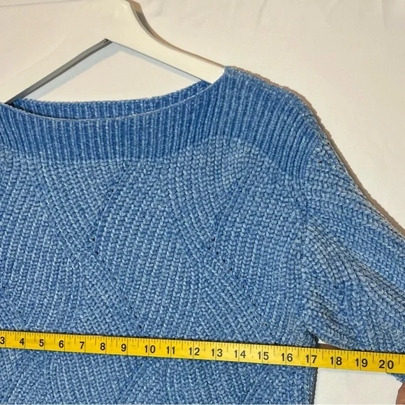 Tommy Bahama Knit Women's Shell St Luna Sweater Size XS/TP Light Blue Soft - Picture 5 of 9